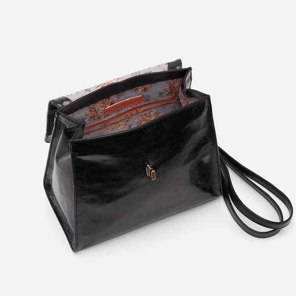 NWT New Hobo Appeal Convertible Backpack Purse Black Leather Retired Rare
